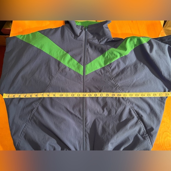 Vintage Koret Colorblock Zip Jacket Teal Royal Blue Size 10 - Picture 5 of 6